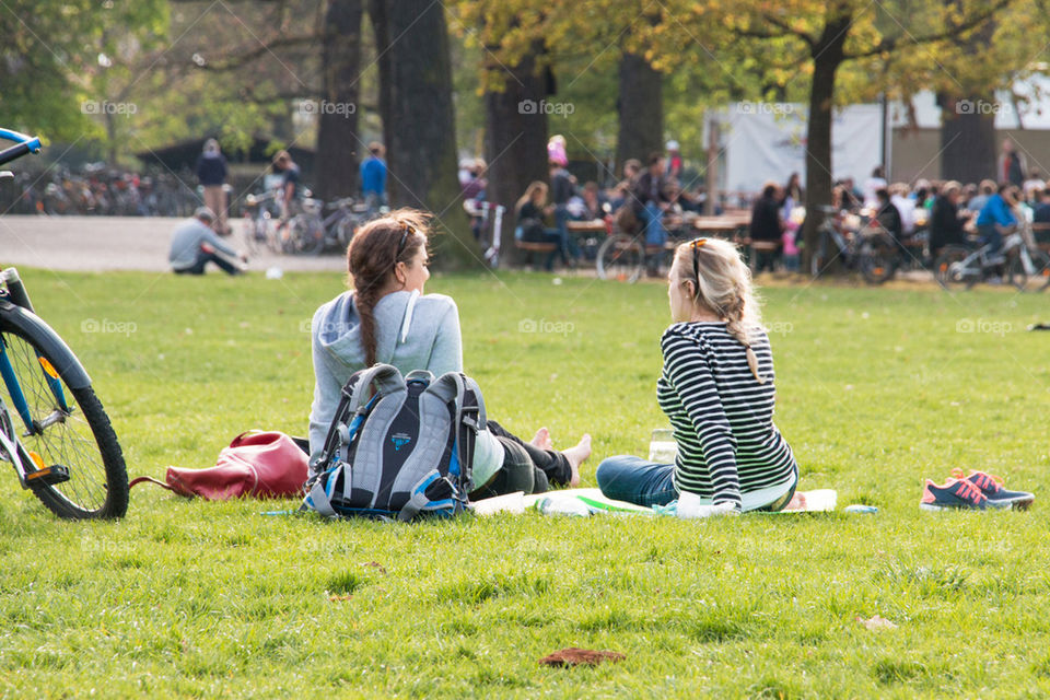 Barefoot at the park