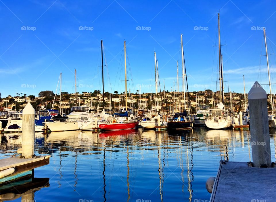 Harbor Boat Reflections 