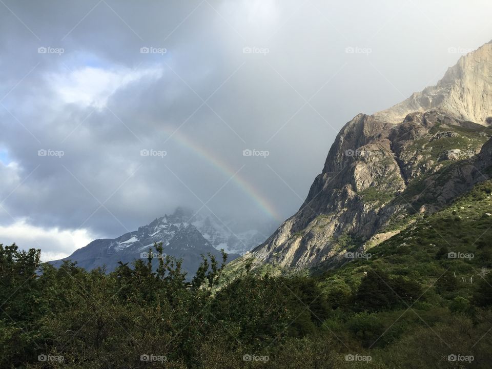 Rainbow in Patagonia 