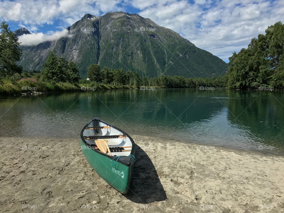 Water, Lake, Canoe, No Person, Kayak