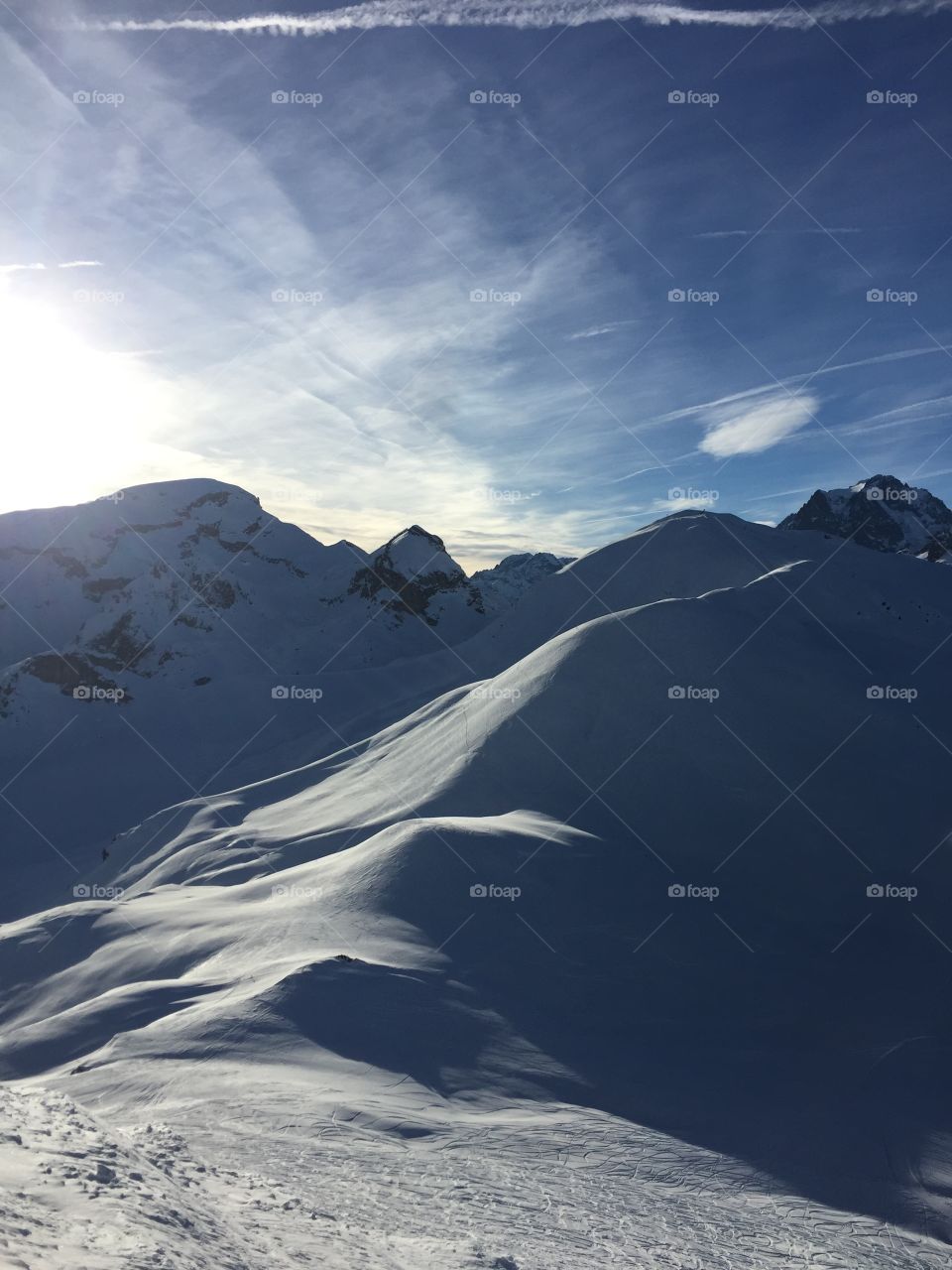 Mountains over Courchevel