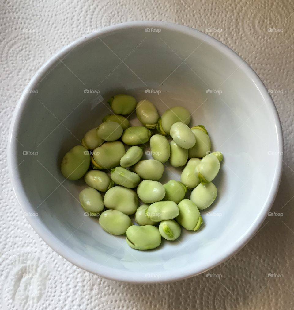 Healthy Spring fava beans