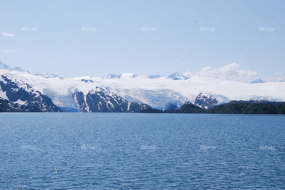 Mountain Glaciers. Whittier, Alaska