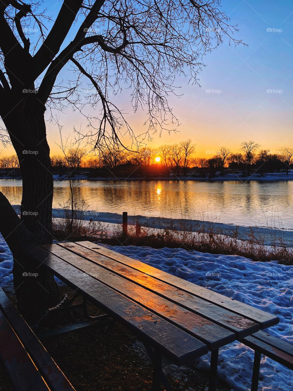 Canadian Spring sunset 