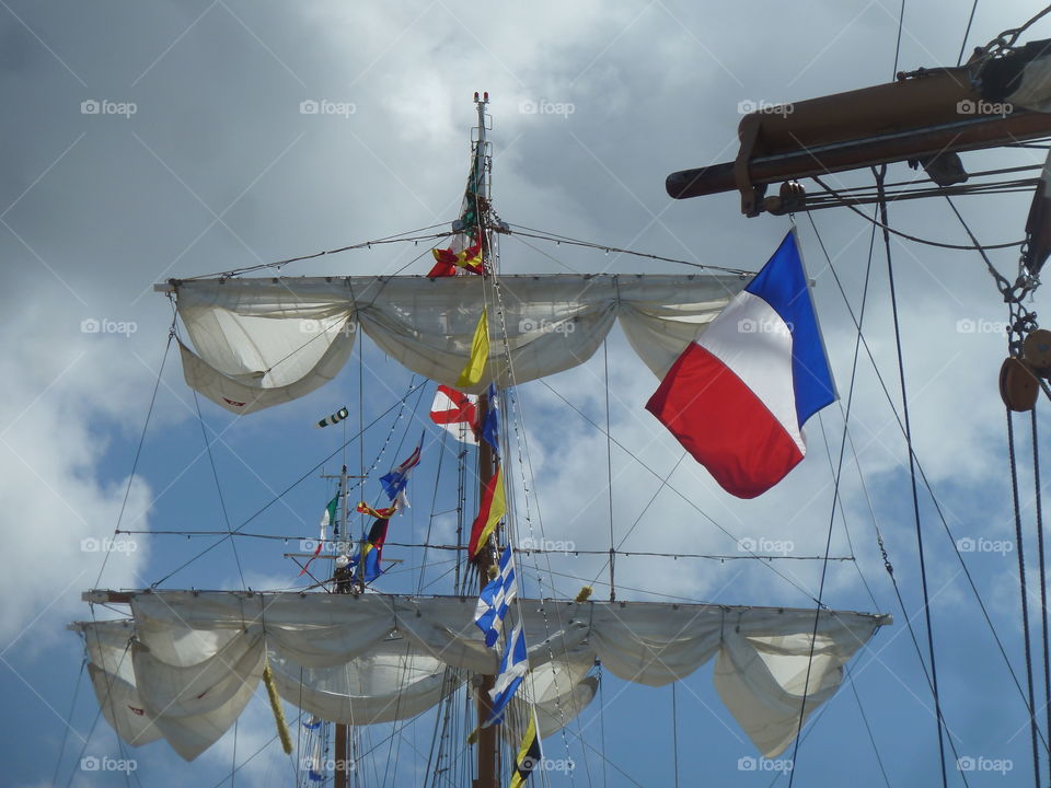 sailship at the armada of Rouen