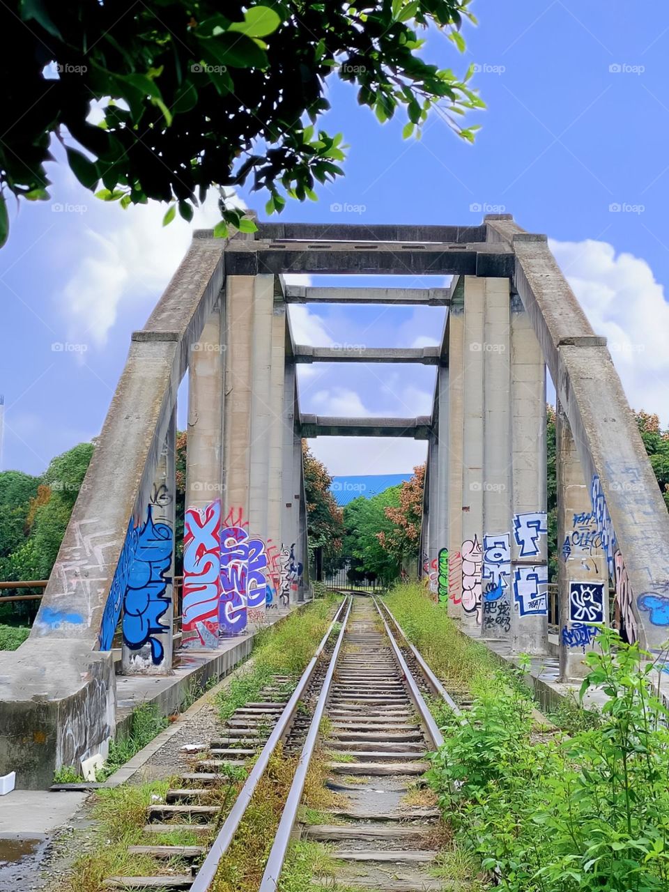 an ancientbridge in the city