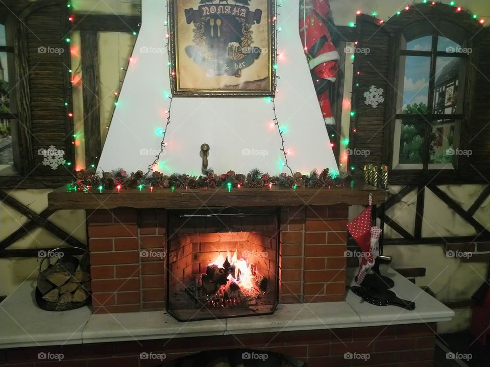 happy new year, fairy tale, magic night, magic, dreams come true, holiday comes to us, new year's fireplace, fireplace, real fire