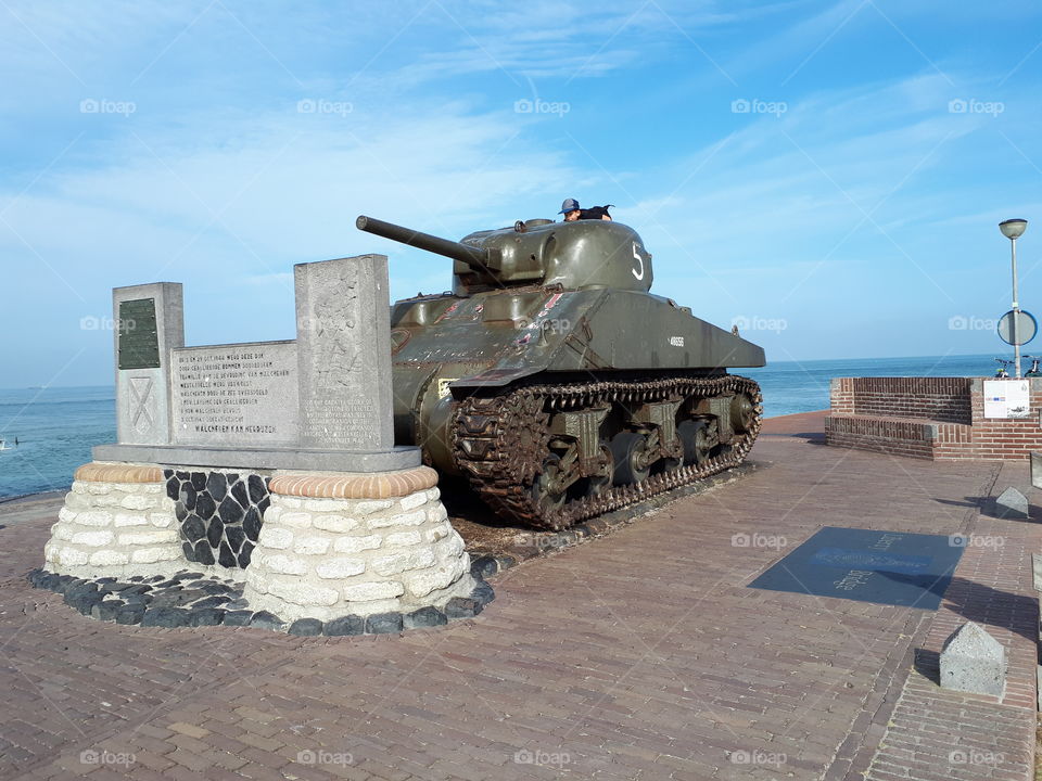 army world war 2 woii sealand the netherlands westkapelle tank