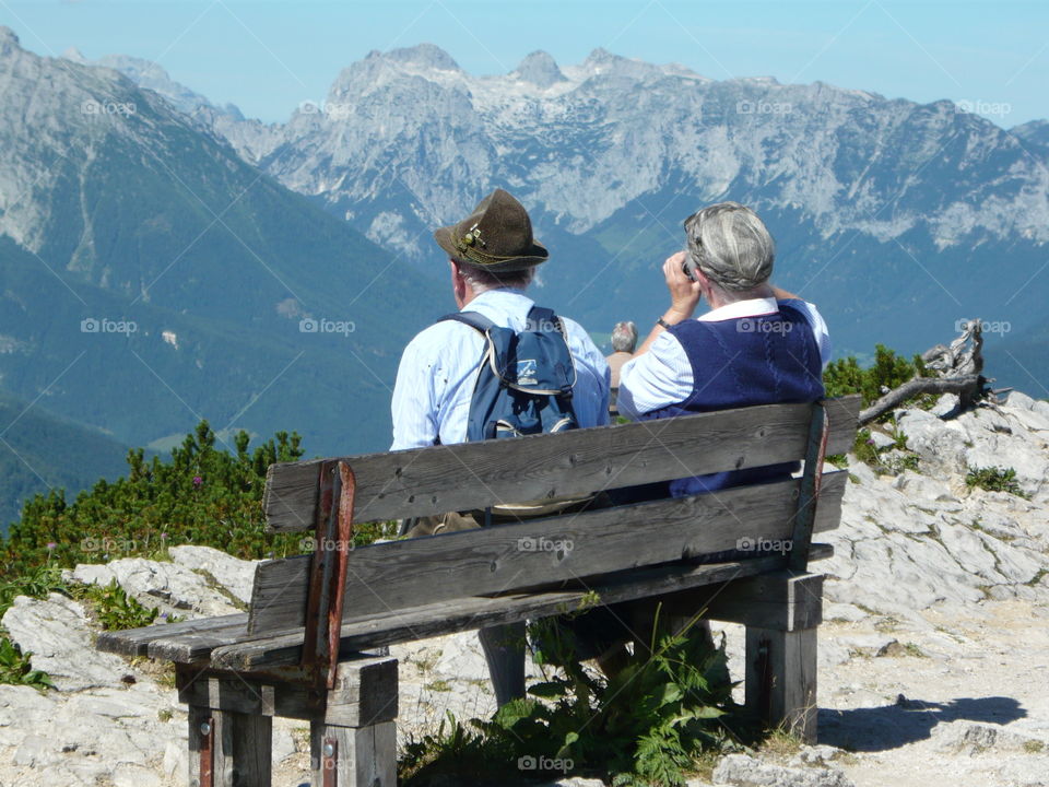 Bavarian elder couple, Kehlsteinhaus, BGL, Germany