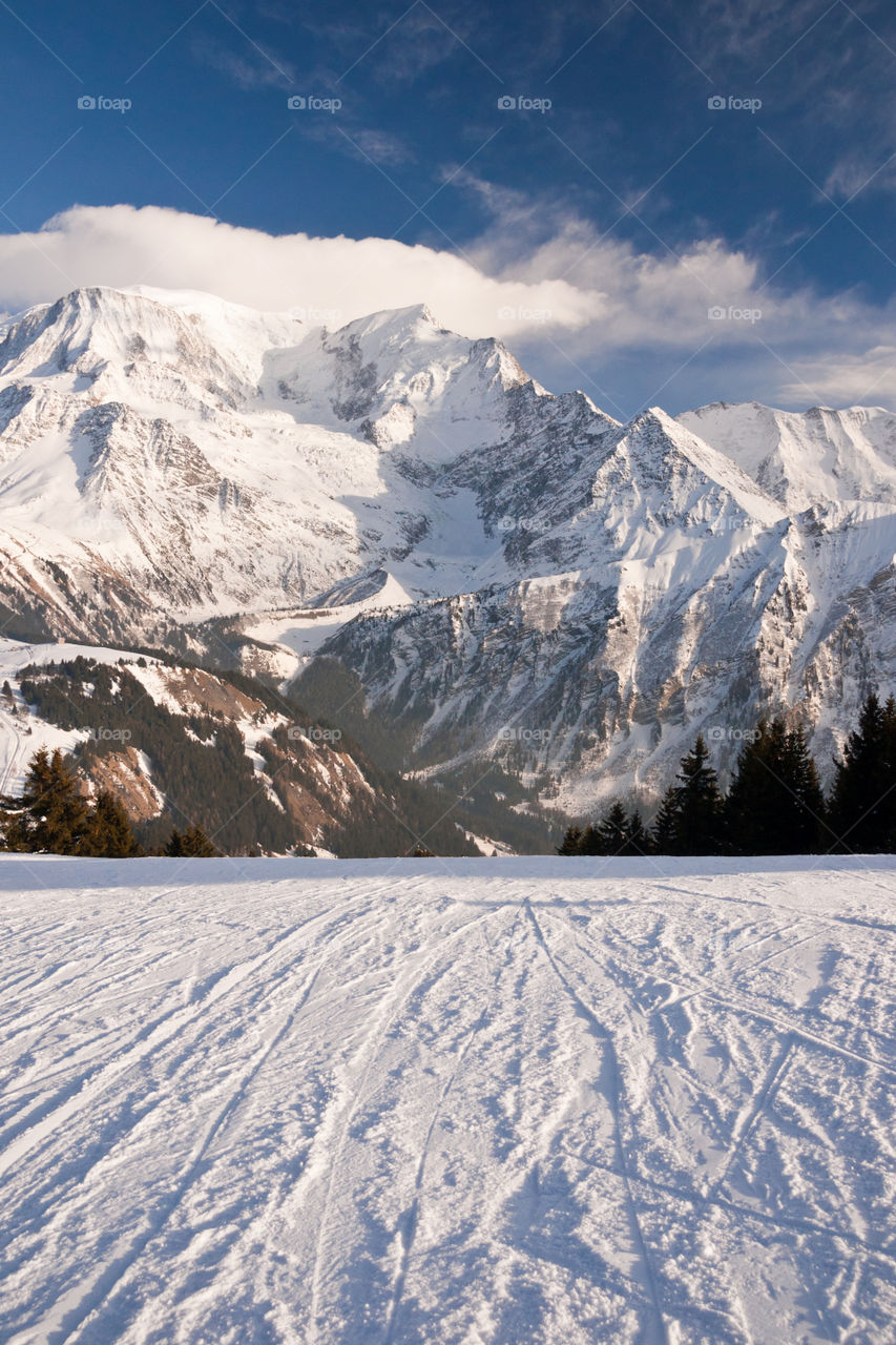 Ski resort in Chamonix, France
