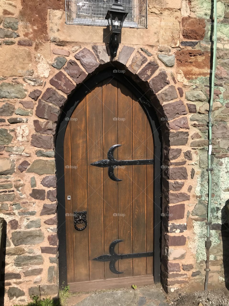 An impressive new side door of Porlock Church in Somerset.