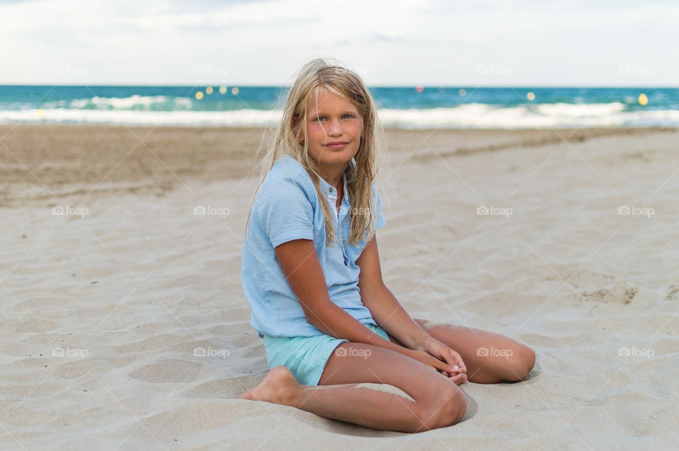 girl on the beach