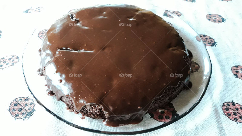 Mudcake with chocolate frosting
