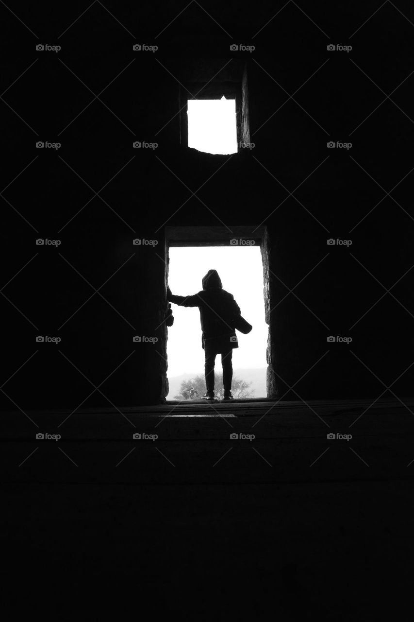 Shadow in the window