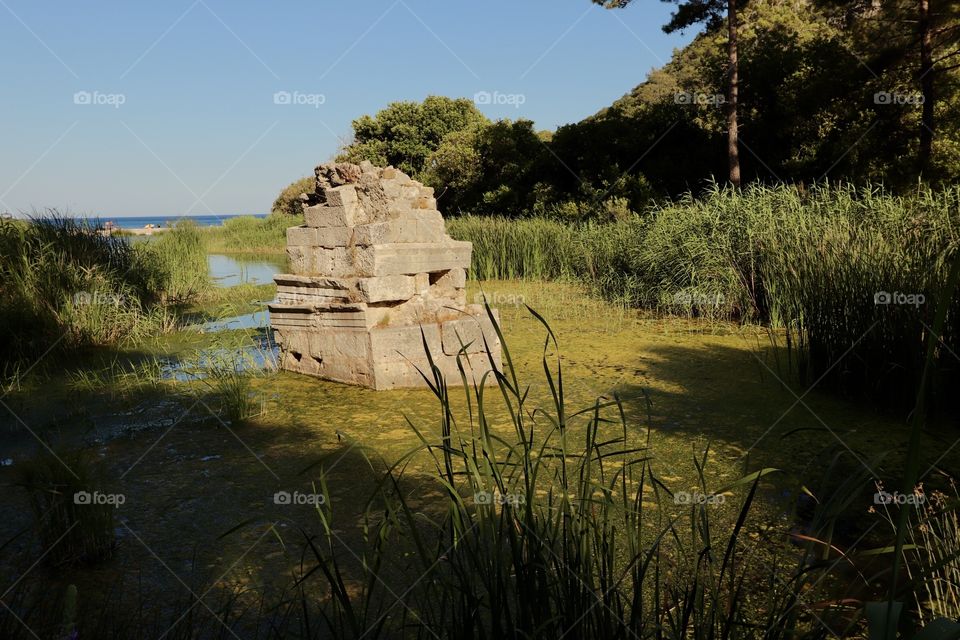 landscape, greenery, lake,Olimpos