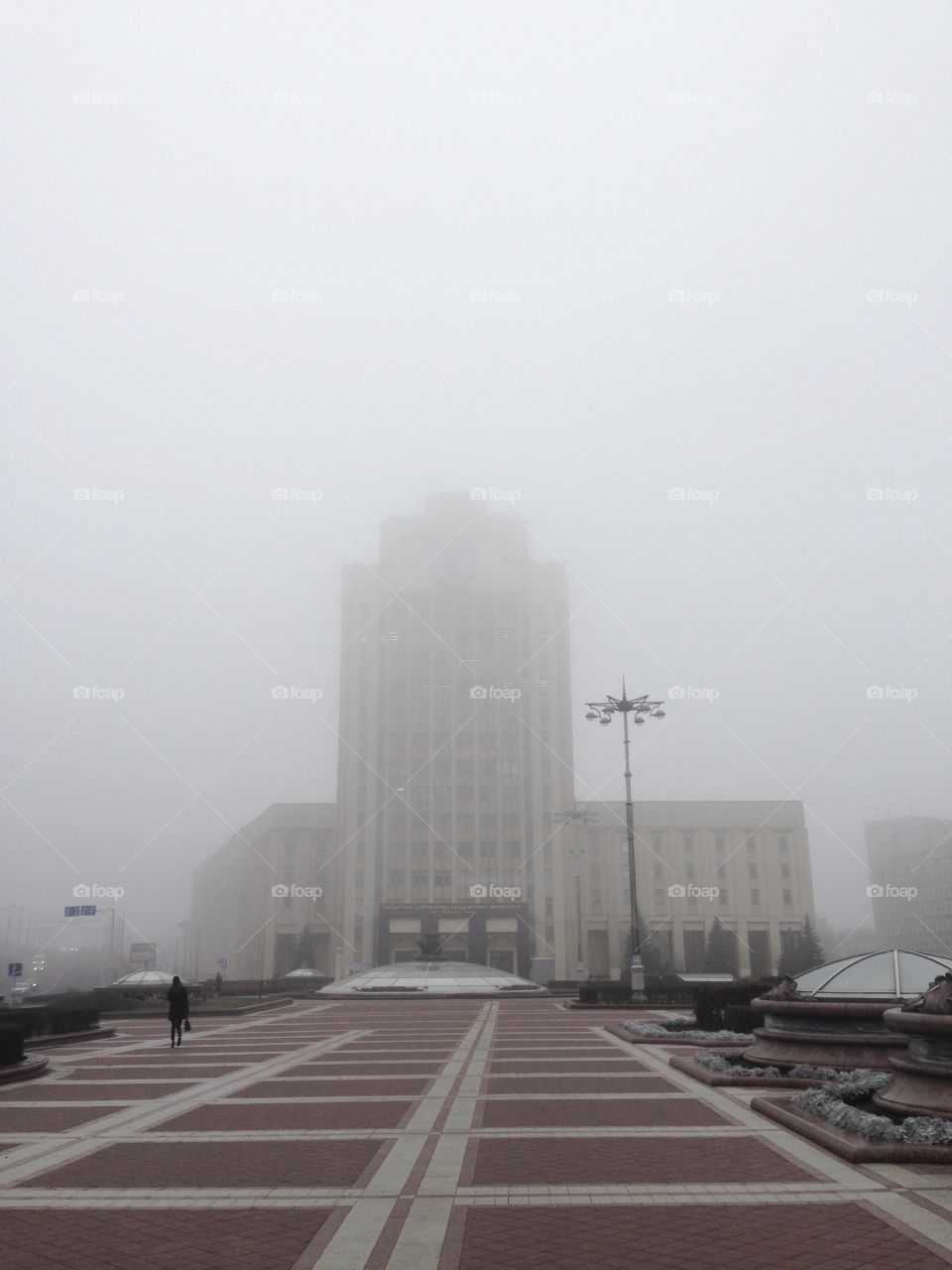 Fog in the city 