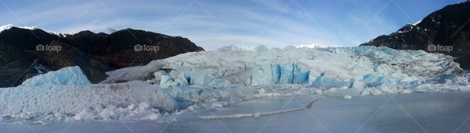 Mendenhall Glacier. On a work trip to Alaska