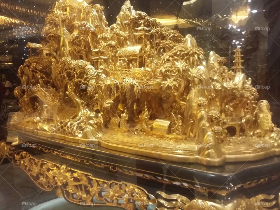 Amazing Structure of Gold in Macau