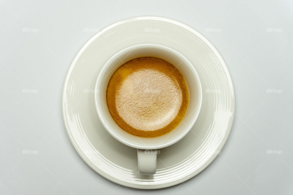 white modern espresso cup