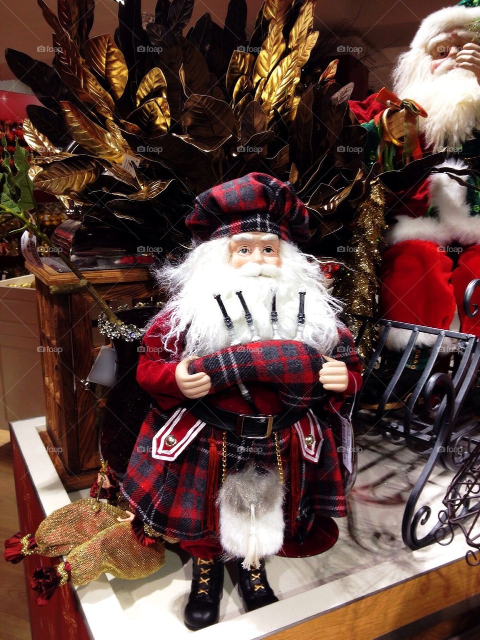 Bag pipe Santa