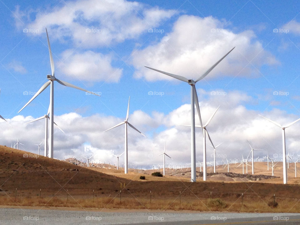 clouds wind turbine tehacapi wind farm by paul.reilly546