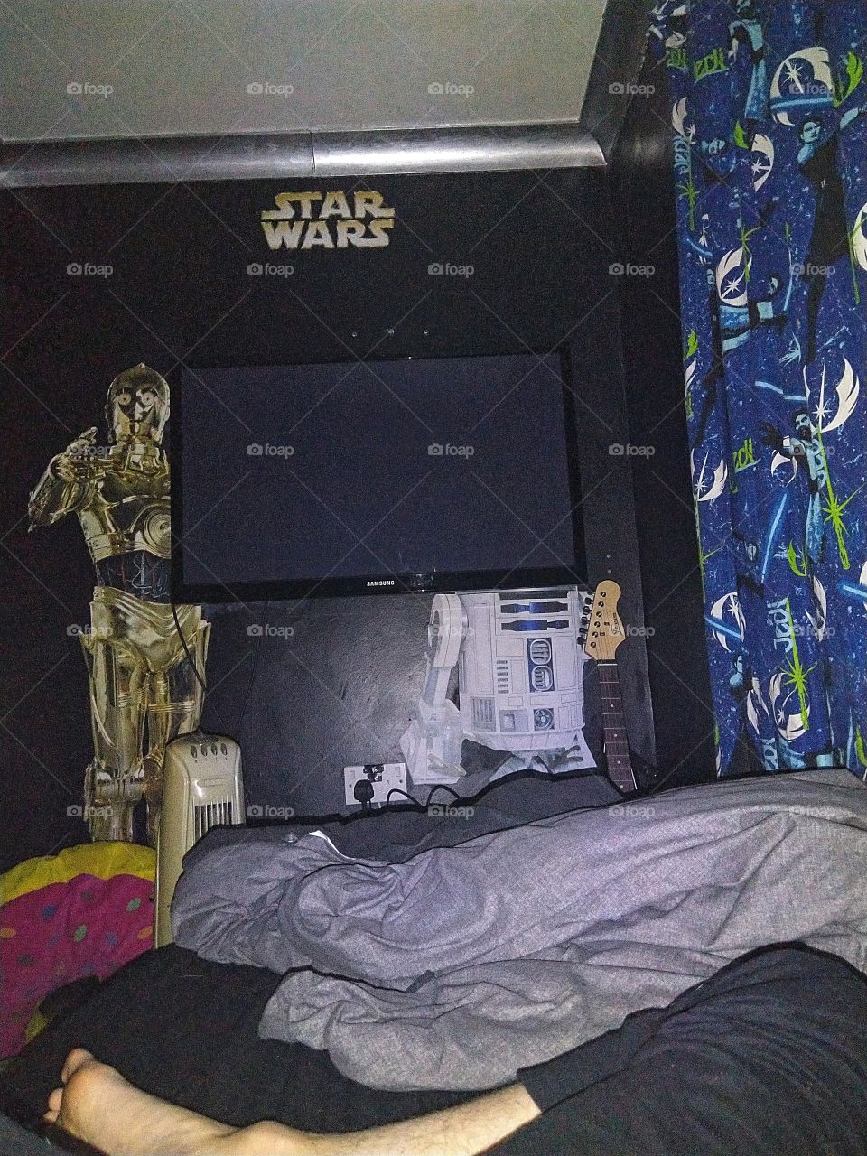 my bedroom at night I guess (phone flash)