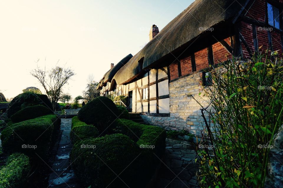 Cottage - ann hathaways cottage home of the wife of William Shakespeare 