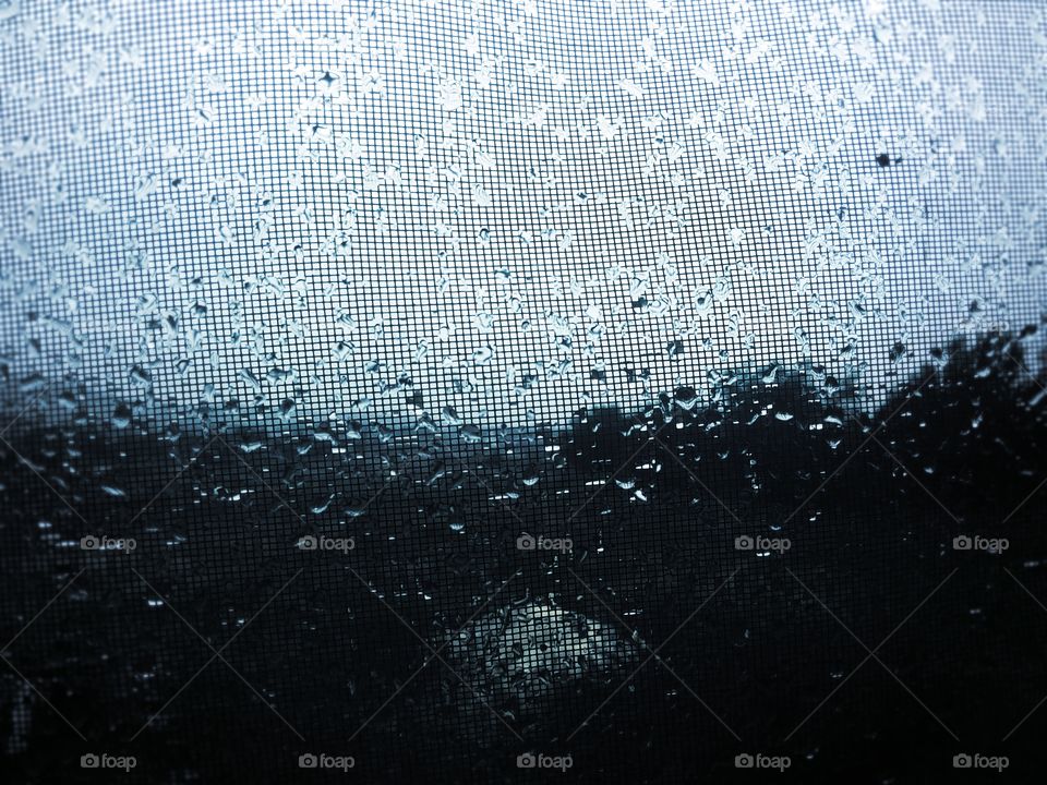 raindrops on the window