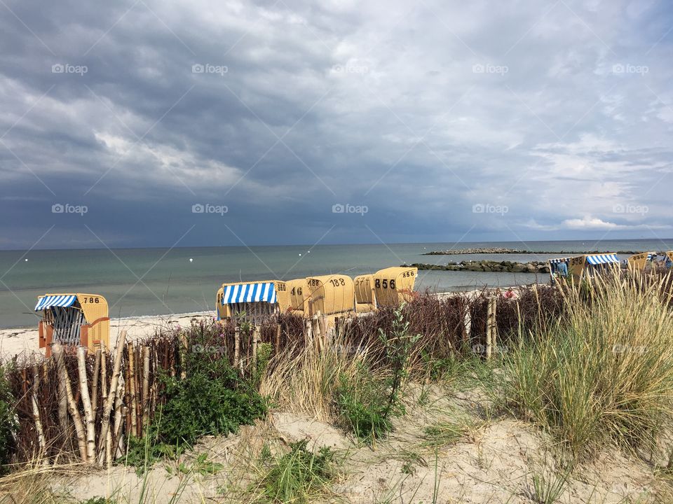 Walk on a beach even on overcast days