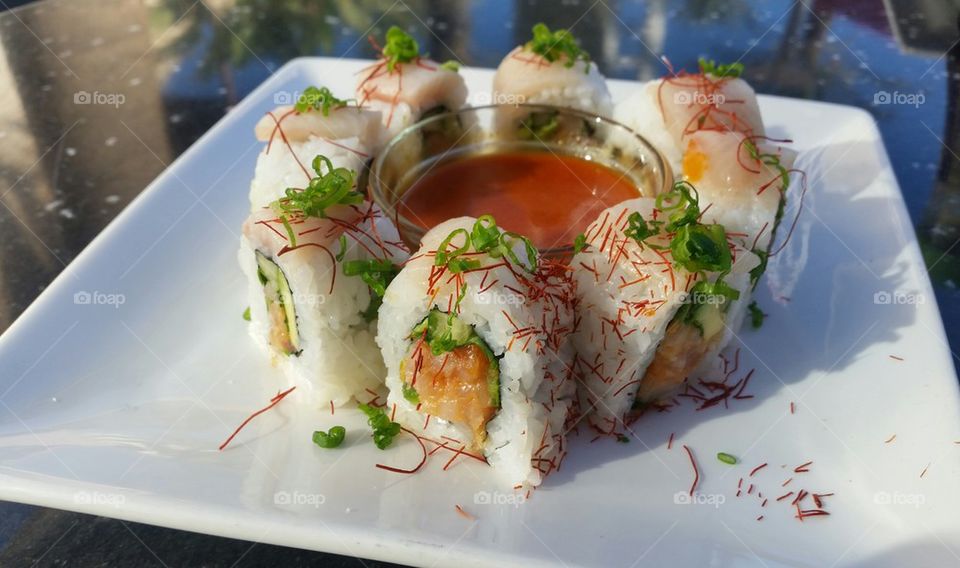 Chili Ponzu Yellowtail Roll