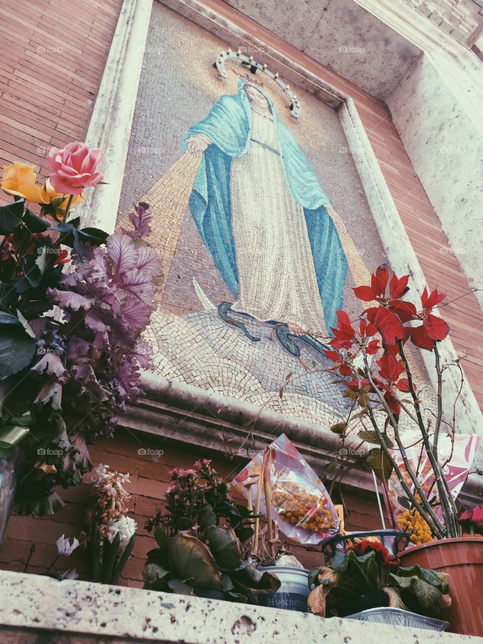 Virgin Mary shrine in Tuscany.