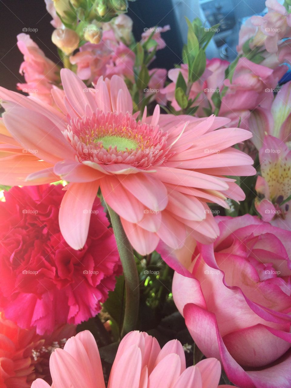 Pink flower bouquet 
