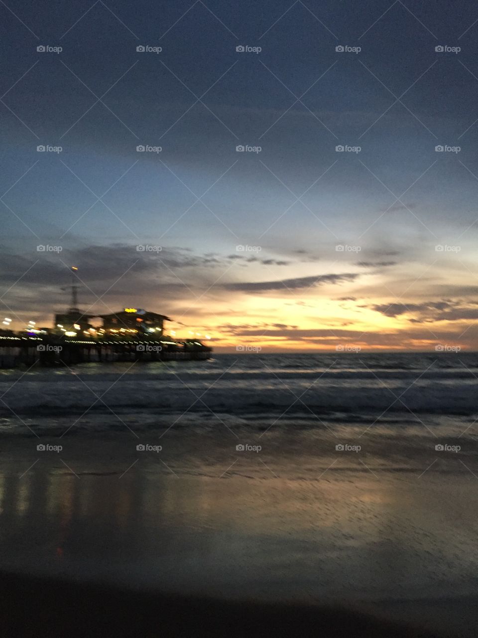 Sunset, Water, Beach, Sea, Dawn