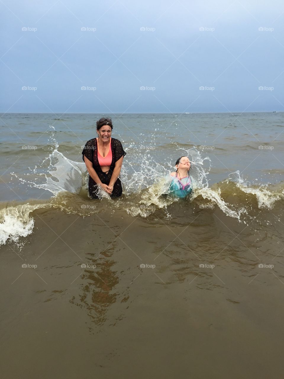 Smacked by waves. Smacked by waves