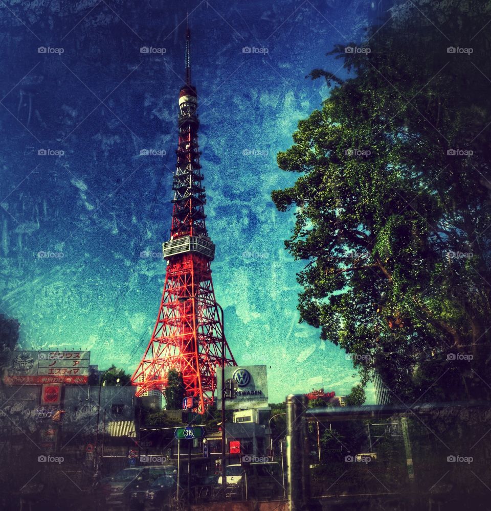 东京，Tokyo, radio tower