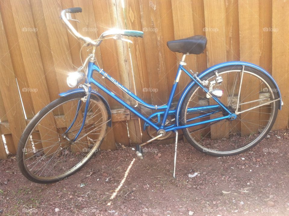 Vintage Women's Schwinn Bicycle. 1969 Women's Schwinn Bicycle found in abandoned shed.