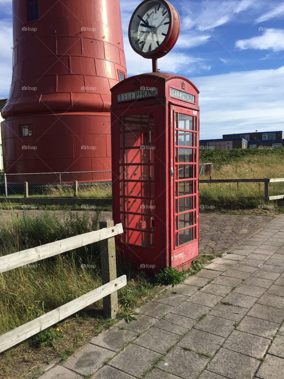 Lighthouse and phone box 