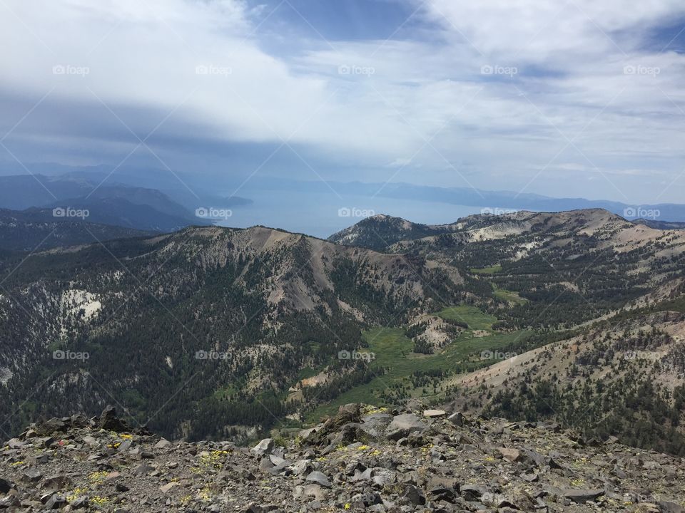 Lake Tahoe from the top of Mt. Rose