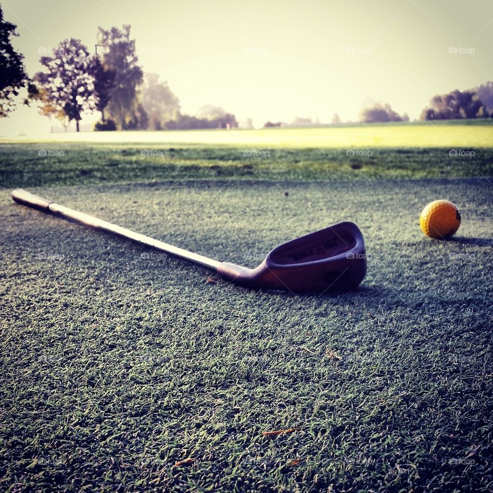 Golf in the morning