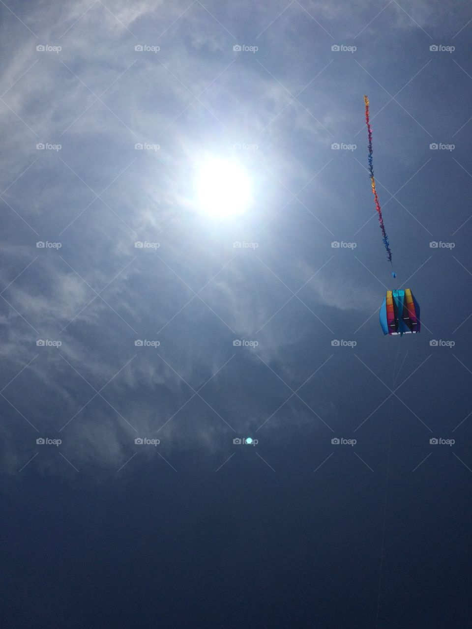 Flying kites in Nantucket. Flying kites in Nantucket