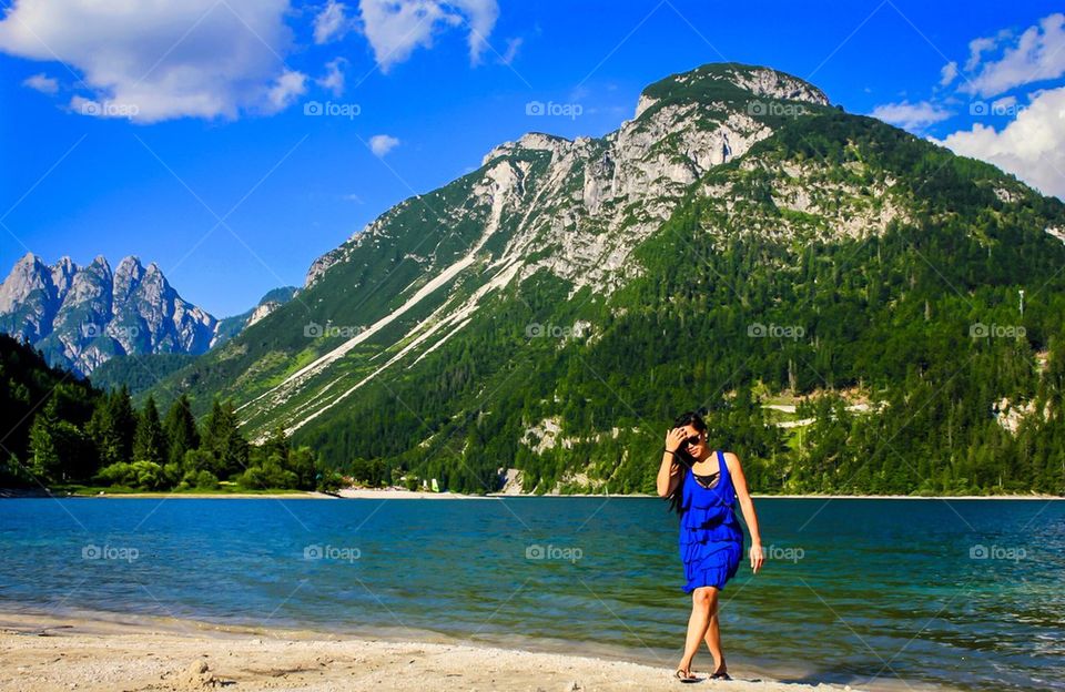 Woman enjoying nature