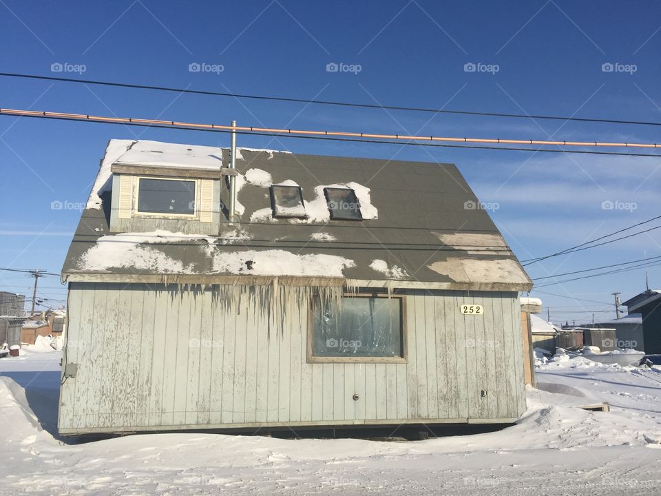 No Person, Winter, House, Outdoors, Sky