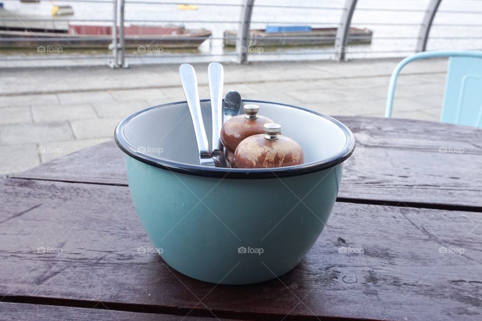 Lunch by the riverside 