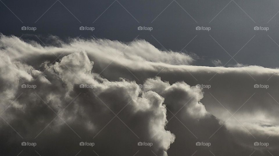 Heavenly clouds overtaking the sky