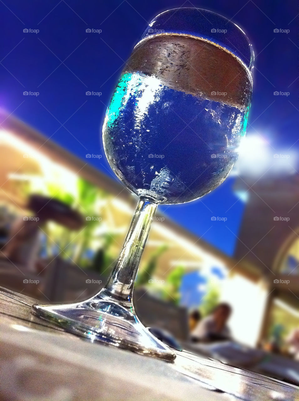 light blue cup glass by kuzeytac