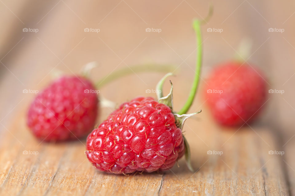 Fresh raspberries