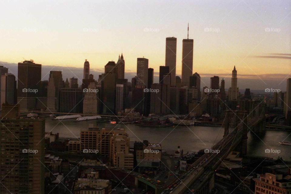 NYC skyline before 911