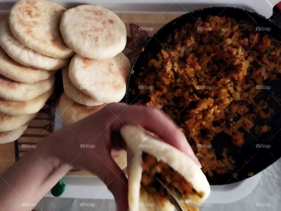 Moroccan bread served in Ramadan month.