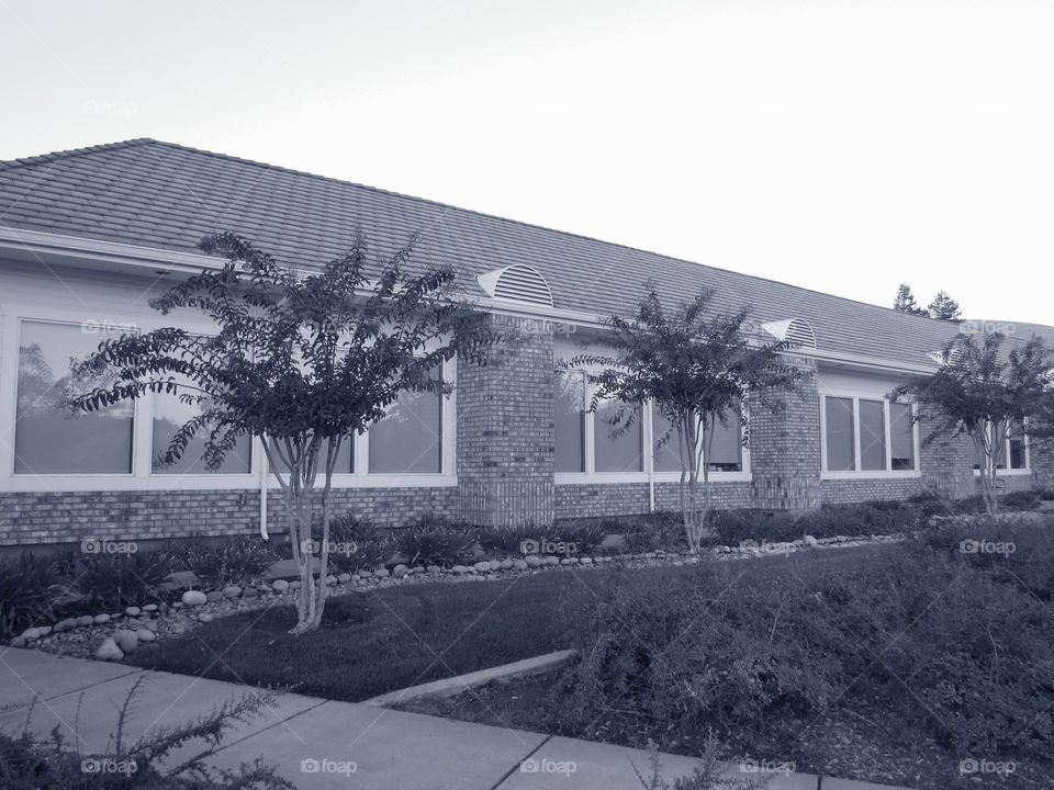 black and white architecture. I took this photo on my way to work