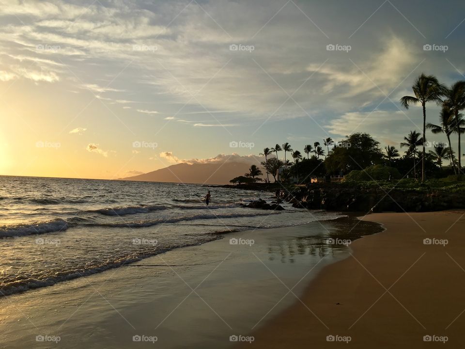 Scenic view of beach